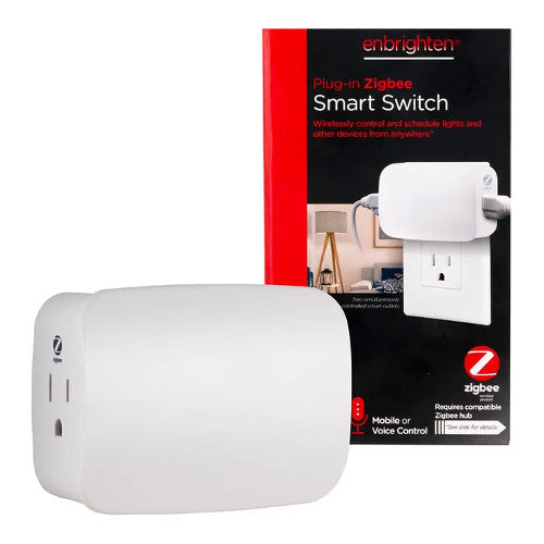 Enbrighten Zigbee Dual Outlet Plug-in Smart Switch