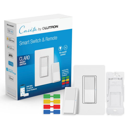 Lutron Claro 3-Way Smart Switch Kit with Pico Paddle Smart Remote