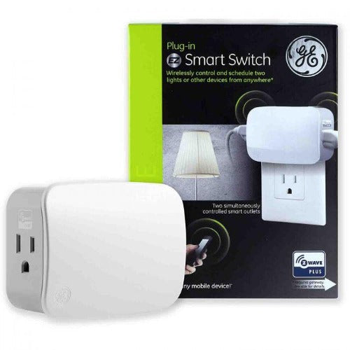 GE Z-Wave Plus Plug-in Dual Outlet Smart Switch