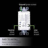 GE 14288 Z-Wave Plus In-Wall Tamper-Resistant Smart Outlet