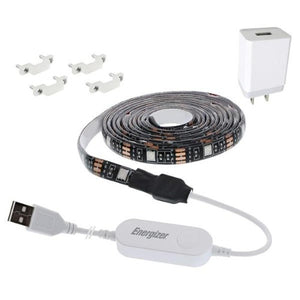 Energizer Connect Multi-color Smart LED Light Strip with USB Charger
