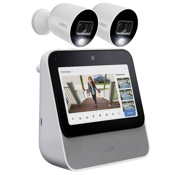 Lorex Home Center with 2 Wi-Fi Outdoor 1080p Smart Cameras