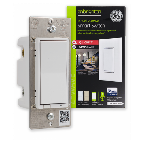 GE Enbrighten Z-Wave Plus In-Wall Smart Switch with QuickFit and SimpleWire