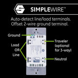 GE Enbrighten Z-Wave Plus In-Wall Toggle Smart Switch with QuickFit and SimpleWire