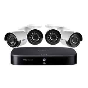 Lorex 8-Channel 1080p Smart Security Surveillance System with 4 Night Vision Bullet Cameras and 1TB DVR
