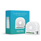 Aeotec ZW132 Dual Nano Switch with Energy Monitoring