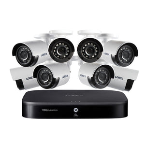 Lorex 8-Channel 1080p Smart Security Surveillance System with 8 Night Vision Bullet Cameras and 1TB DVR