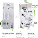 GE Enbrighten Z-Wave Plus In-Wall Toggle Smart Switch with QuickFit and SimpleWire