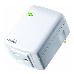 Leviton DL15A-1BW Zigbee Decora RF Plug-In Smart Outlet