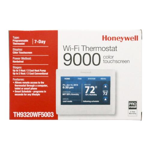 Honeywell Wi-Fi 9000 Color Touchscreen Smart Thermostat | Smart Home