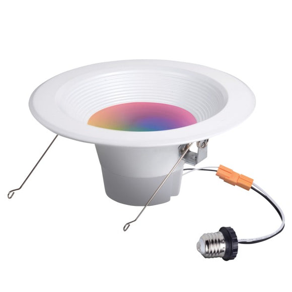 Globe Wi-Fi Color Changing RGB Tunable White Smart Retrofit Recessed Lighting Kit