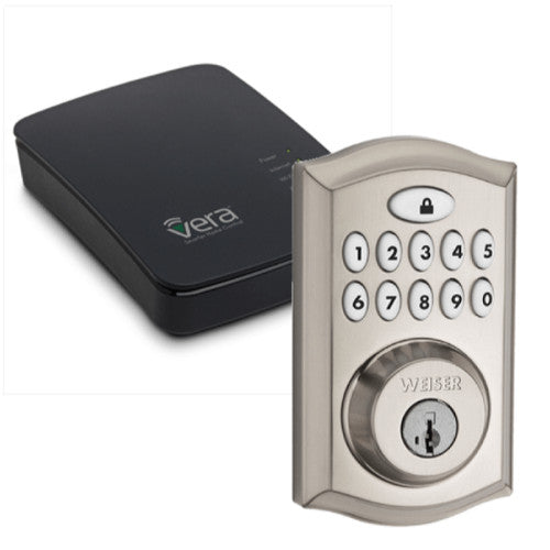 Vera Edge Smart Home Controller with Weiser Z-Wave Smart Lock