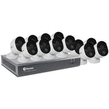 Swann Smart Home Security 1080p 1TB 16-Channel DVR with 12 Cameras