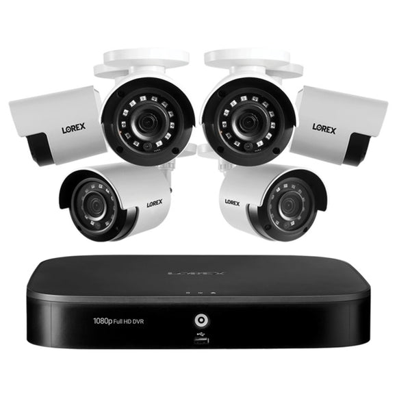 Lorex 8-Channel Outdoor 1080p Smart Security Surveillance System with 6 Advanced Motion Detection Cameras and 1TB DVR