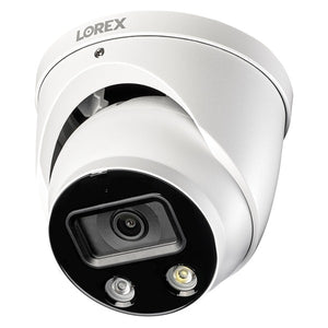 Lorex IP Indoor/Outdoor Weatherproof 4K Ultra HD Smart Dome Camera with Smart Deterrence and Color Night Vision